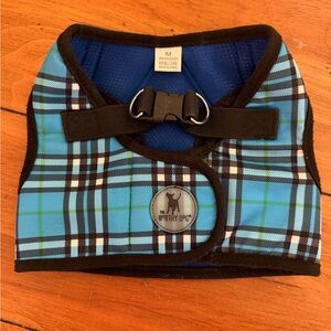 The Worthy Dog- Preppy, Blue Plaid Dog Harness